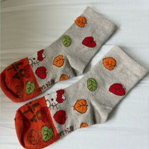 Colorful Fall Hello Kitty Socks